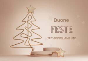 Biglietto auguri di buone feste Tec Abbigliamento
